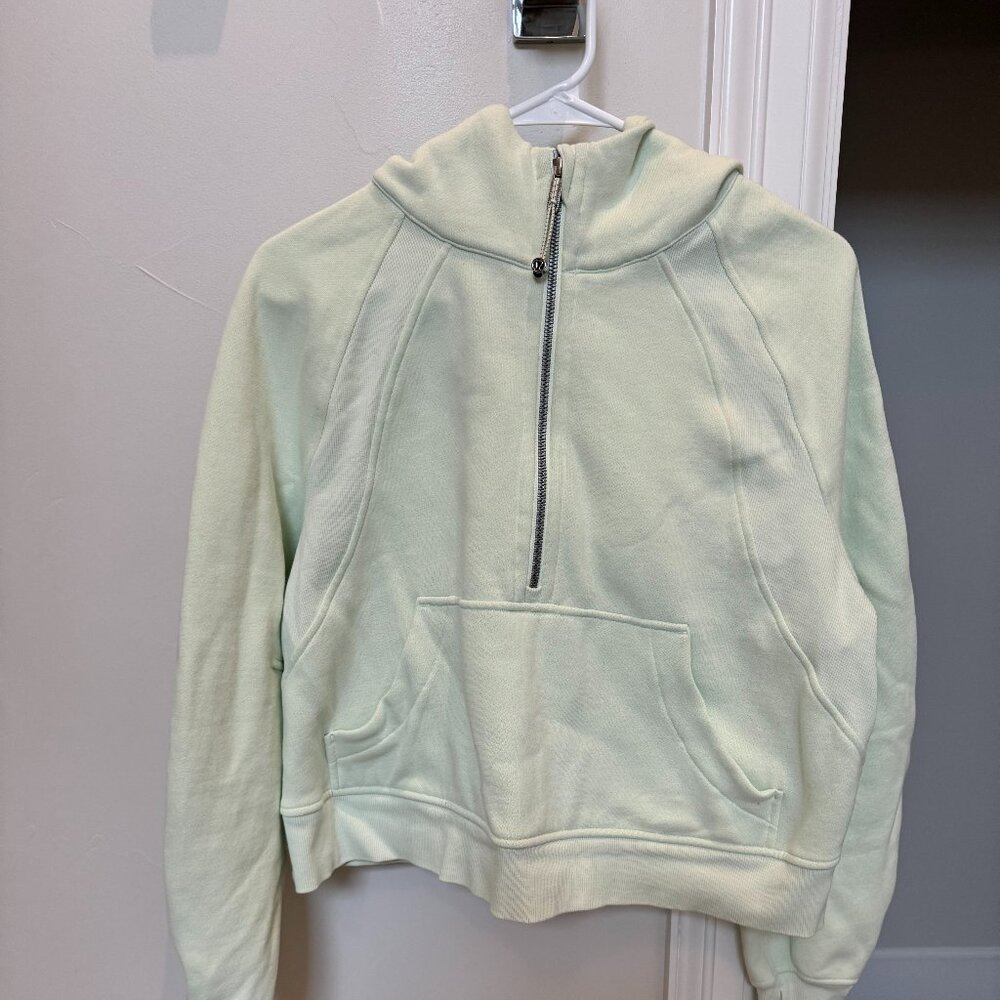 Lululemon Scuba 3/4 Zip Lemon Yellow